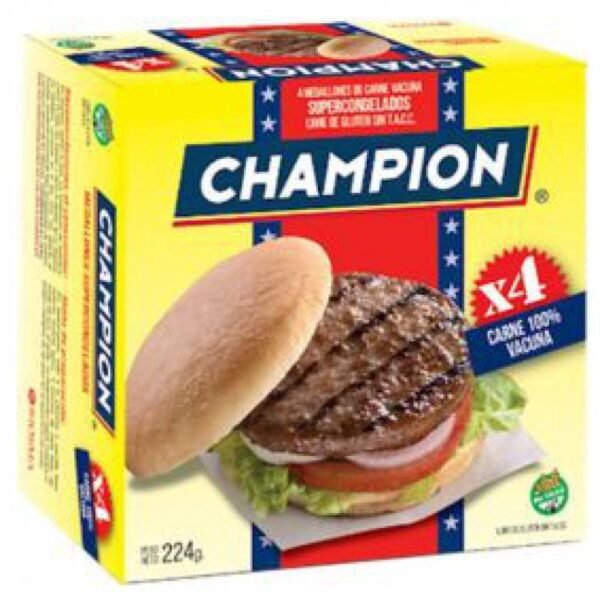 hamburguesa champion x 4