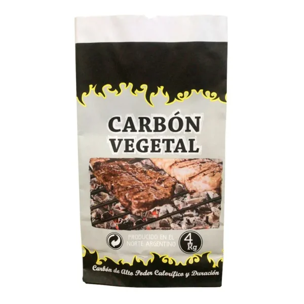 carbon vegetal por 4 kilos